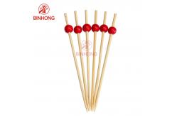 China Customized 2.5mm Beaded Toothpicks For Fruit supplier