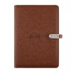 PU Leather B5 Wireless Charging Notebooks With Magnetic Flap Multifunctional