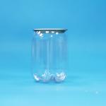 Transparent Clear Plastic PET Easy Open Cans Food Grade For Beverages Soda Drink for sale