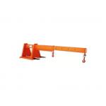 1000kg Forklift Mounted Jib Crane Forklift Attachment Orange for sale