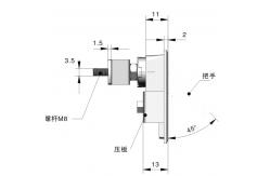 China Black ODM Electrical Panel Locks Chrome Surface Cabinet Magnetic Lock supplier