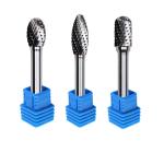 China 12 Collet Single Double Cut Carbide Rotary Burr File Swivel Shape Type B manufacturer