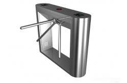 China Double Direction Speed Gate Turnstile , QR Scanner Rotating Access Control Turnstiles supplier