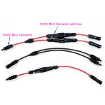Wire Xlpe Insulated Solar Branch Connector PPO Material With 1500V Fuse