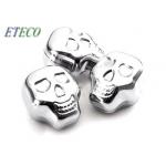 Human Skull Head Inox Ice Cube , Custom Stainless Steel Ice Cube Set for sale