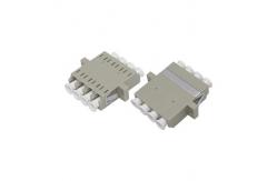 China LC MM QUAD One-piece Adapter With Flange supplier