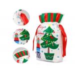 Christmas Present Wrapping CPE PE Plastic Drawstring Bags