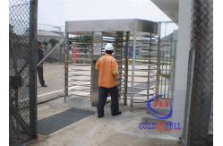 China Mifare Card Automatic Full Height Turnstiles Prison / Bank / Construction IP62 50Hz supplier