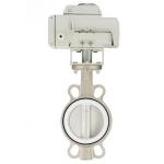 PTFE Sealing Type D971F-16P Electric Wafer Type Butterfly Valve for sale