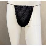 28gsm Man Black Disposable T Back Nonwoven PP Underwear With Elastic for sale