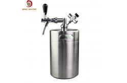 China SUS304 Pressurized Mini Keg Adjustable Flow , 5L Pressurized Growler Tap System supplier