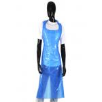 Flat Pack Disposable Lab Aprons ，Plastic Disposable Aprons With Round Neck for sale