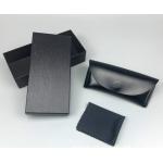 high quality soft spectacles case sets with lens cleaning cloth and outside gift box for sale