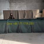 Galvanized Coated Welded Gabion Wall Type Defensive Barriers For Sand Wall Defemsove Bastion for sale