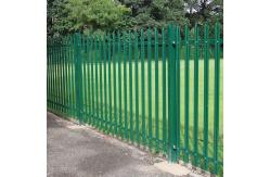 China 1.8m High Powder Coating Galvanized Palisade Fencing D Section Pale supplier