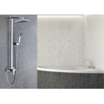 Brass Chrome Wall Mounted Rain Shower System ROVATE With Rainfall Shower Head for sale