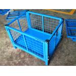 Galvanized / Powder Coating Metal Pallet Cages For Small Parts Storage for sale