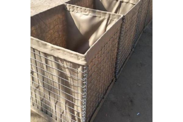 Strong Military Galvanized Defensive Barrier Welded Stone Cage