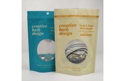 China Smell Proof  Aluminum Foil Mylar Resealable Stand Up Pouches With Window supplier