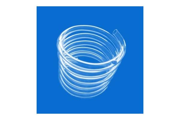 Clear Spiral Customized Fused Quartz Glass Tube Heat Resistant