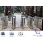 Pedestrian Flap Barrier Gate with digital door lock , Stadium Turnstile systems for sale