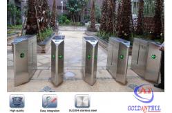 China Pedestrian Flap Barrier Gate with digital door lock , Stadium Turnstile systems supplier
