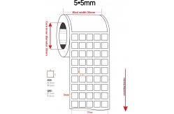 China 5x5mm 1mil White Matte High Temperature Resistant Polyimide Label supplier