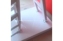 China 2050mm Height 320*480 mm  Sample Display Rack , Glass Display Racks With White supplier