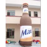 Inflatable advertising giant bottle for juice and beer using for sale