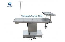 China Stainless Steel Veterinary Operating Table Thermostatic Two Way Tilting supplier