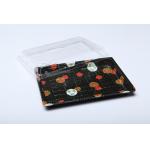 Non Slip Disposable Takeaway Food Sealed Plastic Sushi Tray With Lid for sale