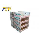 Easy Assembling Cardboard Pallet Display Double Side Portable 4C Offset Printing