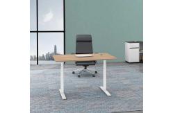 China Automatic Lifting Office Height Adjustable Desk Wooden Electric Standing Lift Desk supplier