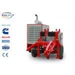 Red Color Power Line Stringing Equipment Max Intermittent Pull 220kN Hydraulic Pulley for sale