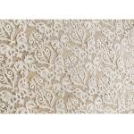 Off White Embroidery Floral Corded Lace Fabric By The Yard For Bridal Dress for sale