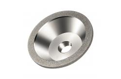 China Type Bowl Electroplated Diamond Grinding Wheel Glass Edging Silver supplier