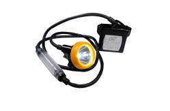 China Advanced LED Miners Cap Lamp With Rechargeable Battery And Blue Backlight supplier