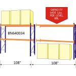 10’ Tall Teardrop Pallet Rack System Full Welded Upright Frame And Step Beam