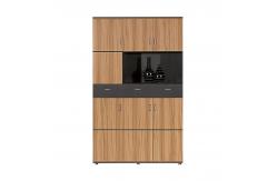 China Height Double Door Strong Office Bookcase Wooden Filing Cupboard supplier