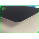 2mm Waste Thick Paper Board , Recycled Pulp Black Back Chip Board Paper for sale