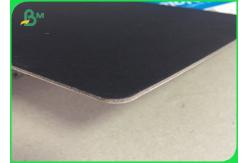 China 2mm Waste Thick Paper Board , Recycled Pulp Black Back Chip Board Paper supplier