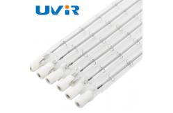 China Transparent Quartz Infrared Heater Lamps Short wave 10mm diameter supplier