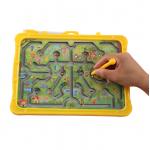 Montessori Educational Animal Magnetic Puzzle Maze Toys With Rolling Beads for sale