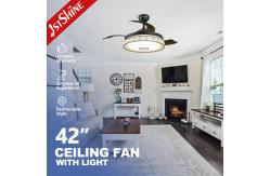 China Ultra Quiet Music Invisible Ceiling Fan Chandelier Remote Control supplier