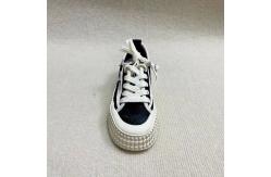 China Women lace canvas shoes with thick sole and hollow breathable fisherman supplier