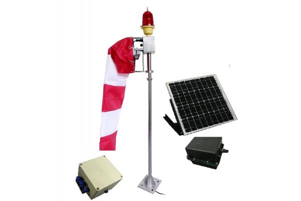 3.6VDC Solar Powered Runway Lights Portable Controller Plastic Body Material