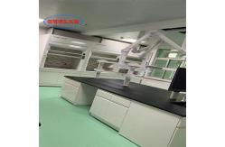 China Custom Chemistry Lab Bench - Adjustable Glass Shelf and Insertion Aluminum Alloy Handle supplier