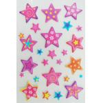 Die Cut Soft Star Shaped Stickers , Safe Non Toxic Custom Star Stickers for sale