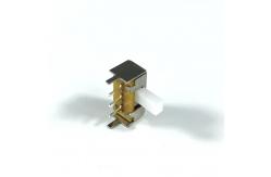 China DC12V 50mA 1P2T 2 Position 3 Pin Horizontal Push Button Tact Switch supplier
