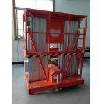 Portable Mobile Aerial Work Platform Vertical Mast Boom Lift 220vac Power Pack for sale